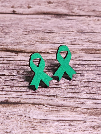 Awareness Ribbon Stud Earrings-Rogue Magnolia Custom Designs