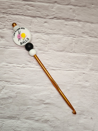 Limited Edition 5.0mm Beaded Crochet Hooks-Rogue Magnolia Custom Designs