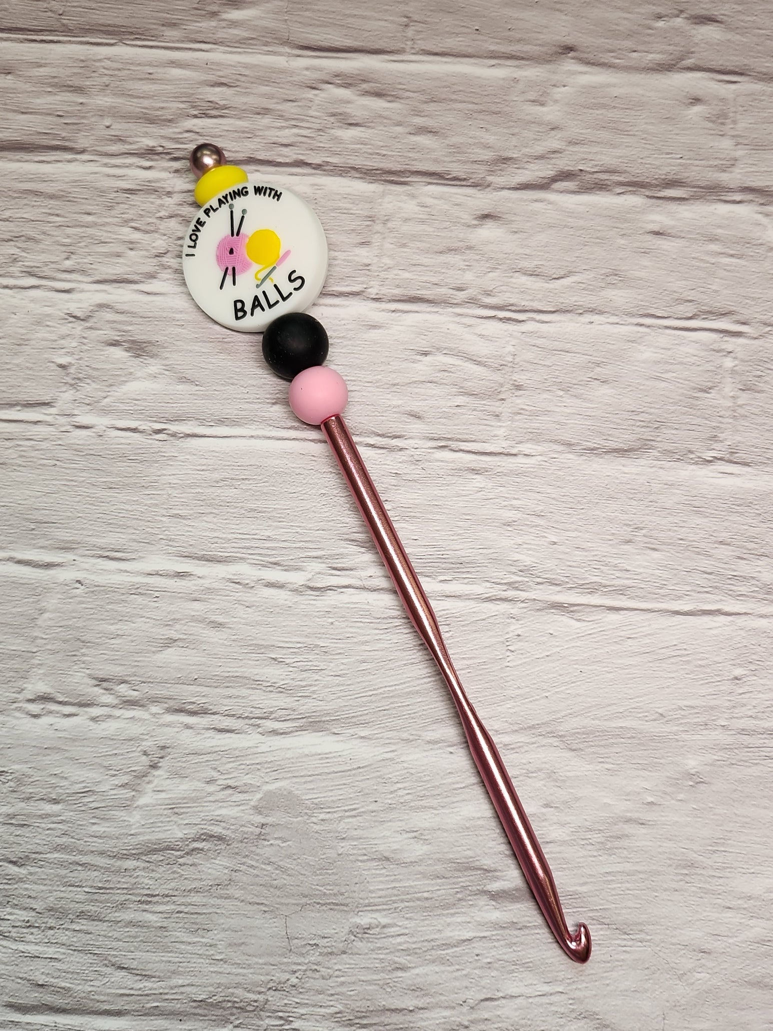 Limited Edition 5.0mm Beaded Crochet Hooks-Rogue Magnolia Custom Designs