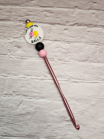 Limited Edition 5.0mm Beaded Crochet Hooks-Rogue Magnolia Custom Designs