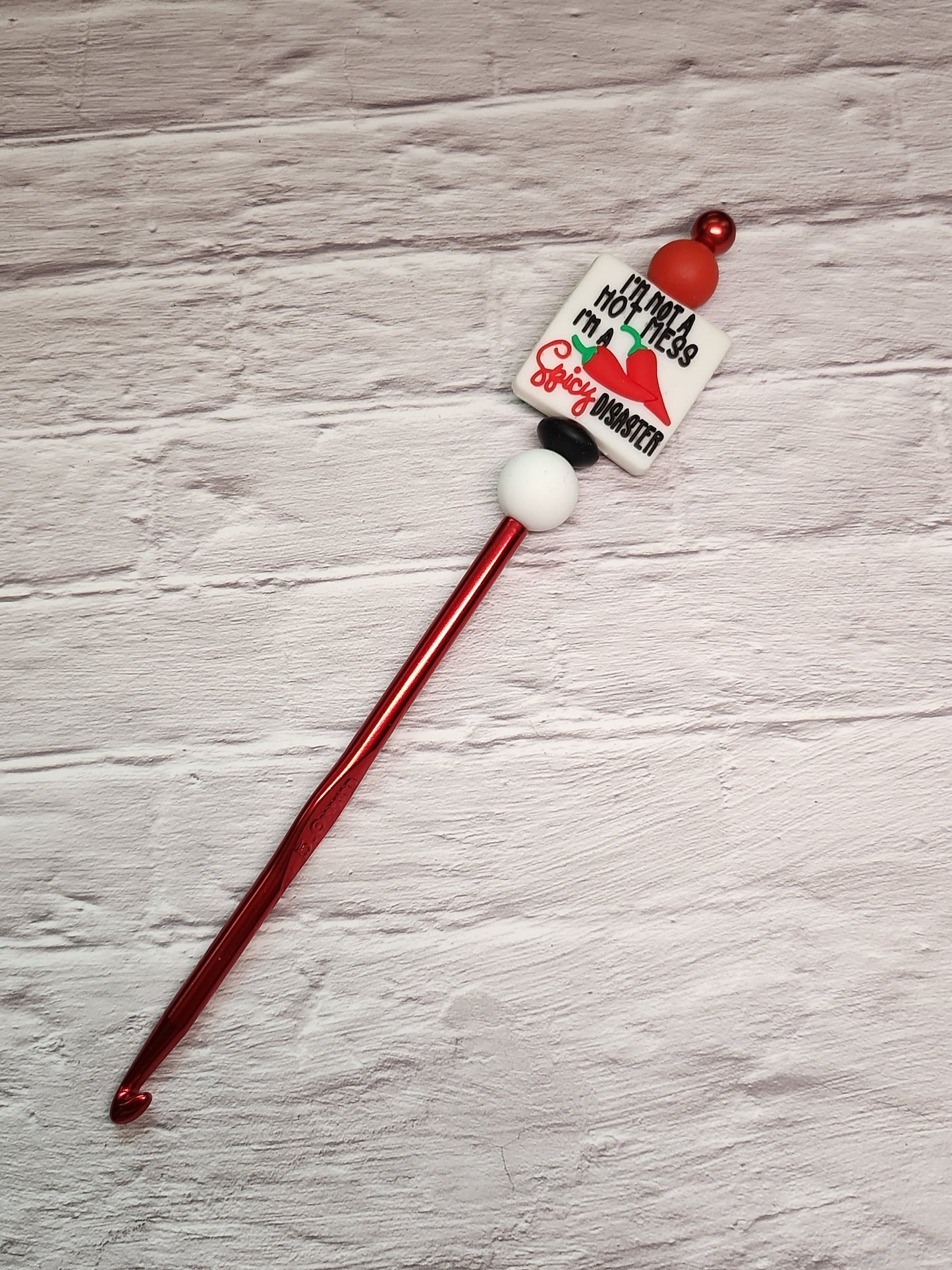Limited Edition 5.0mm Beaded Crochet Hooks-Rogue Magnolia Custom Designs