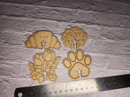 Laser-Cut Bread Bag Tags-Rogue Magnolia Custom Designs