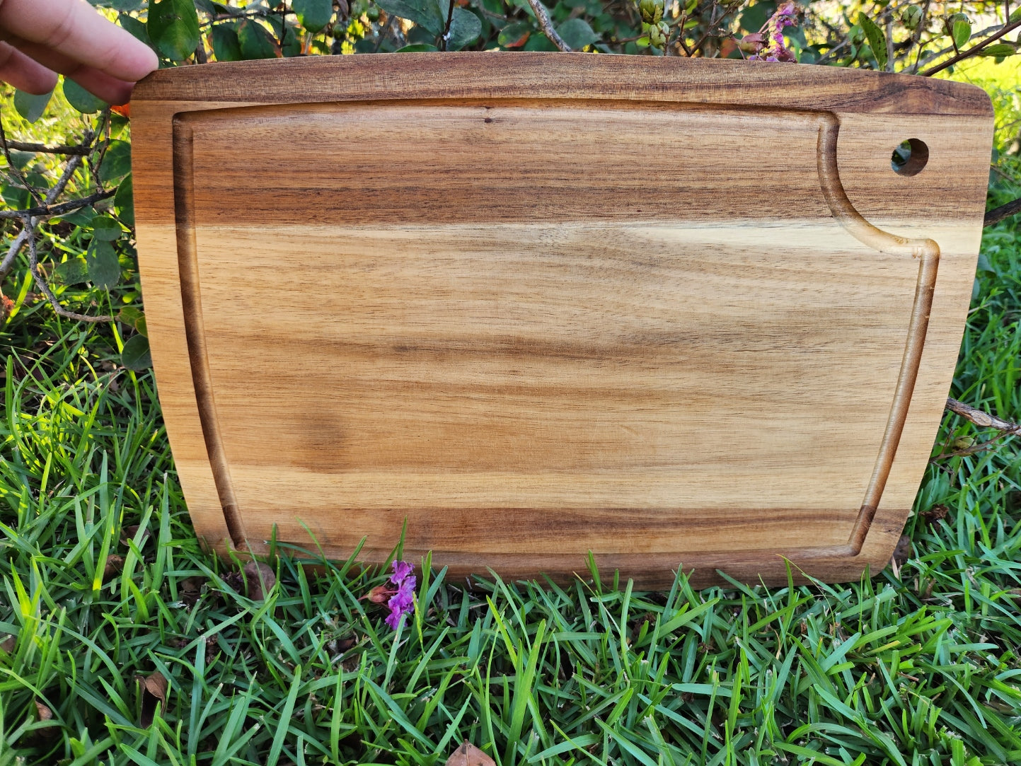 Personalized Laser-Engraved Acacia Cutting Board-Rogue Magnolia Custom Designs