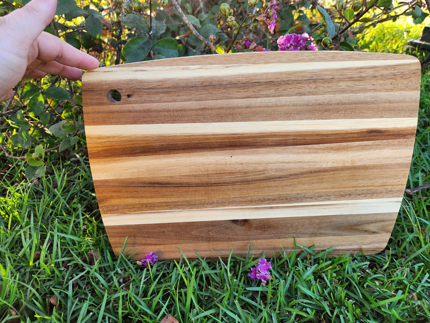 Personalized Laser-Engraved Acacia Cutting Board-Rogue Magnolia Custom Designs