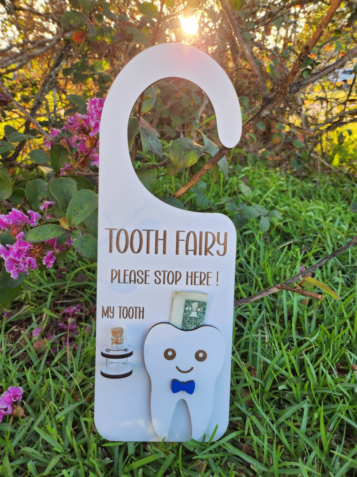Tooth Fairy Door Hanger-Rogue Magnolia Custom Designs