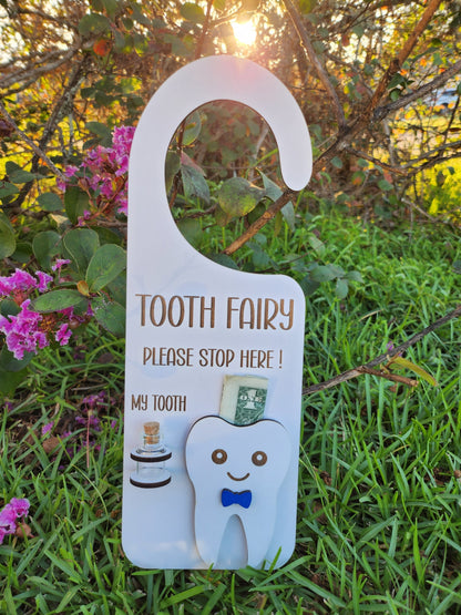 Tooth Fairy Door Hanger-Rogue Magnolia Custom Designs