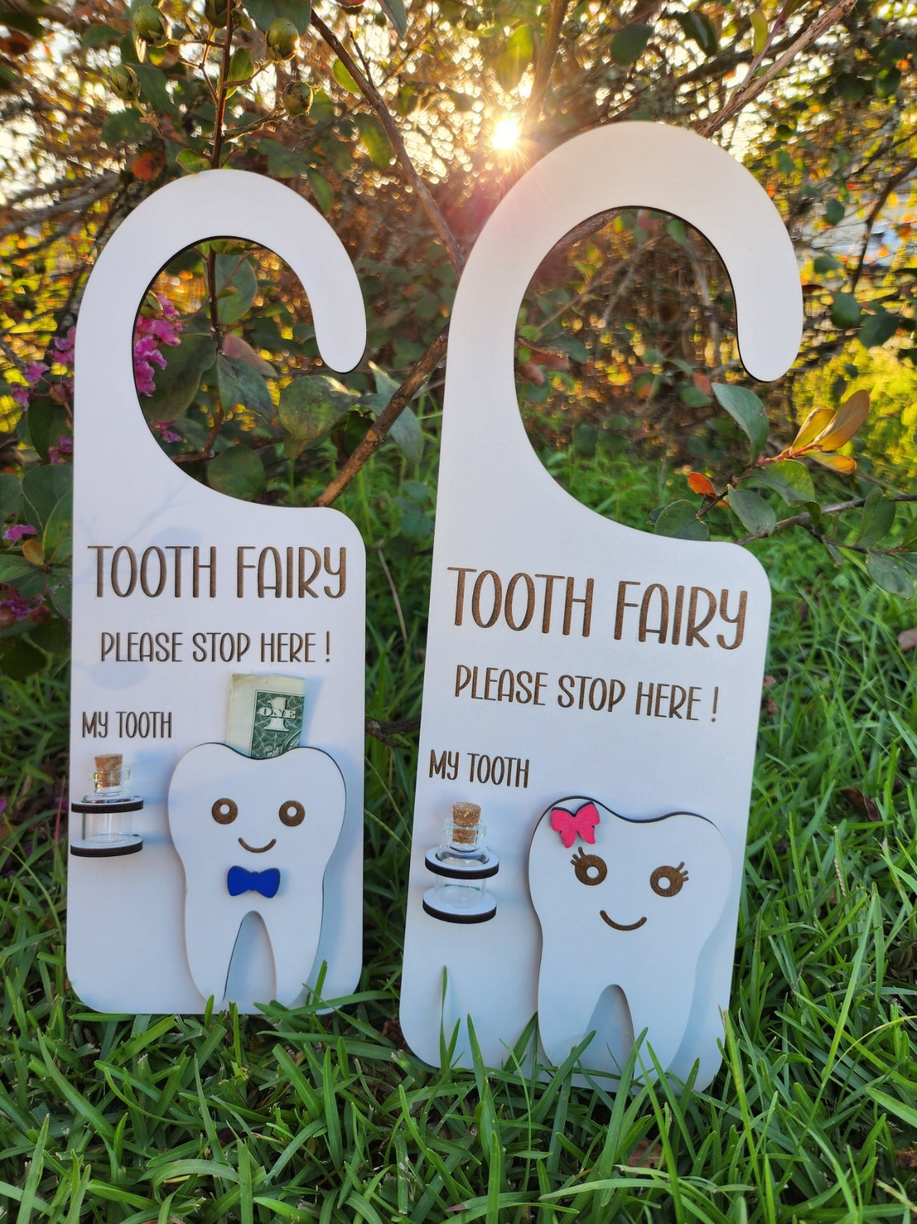 Tooth Fairy Door Hanger-Rogue Magnolia Custom Designs
