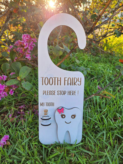 Tooth Fairy Door Hanger-Rogue Magnolia Custom Designs