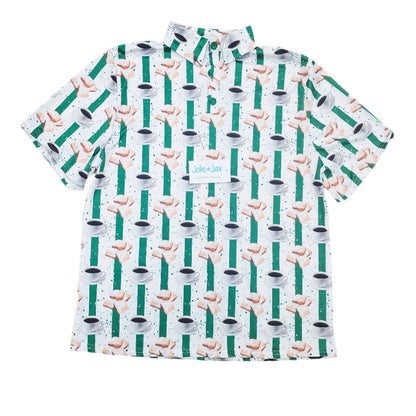 Beignet Stripe Polo Adult Shirt