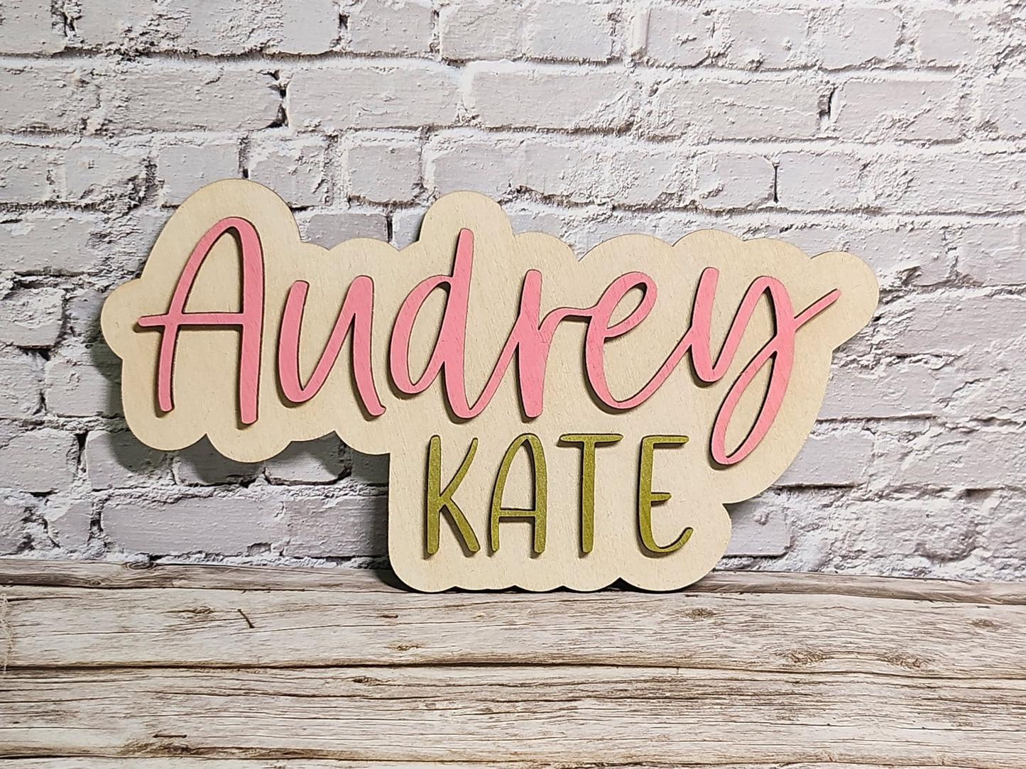 Custom Baby Sign Set – Name, Footprint, & Birth Stats-Rogue Magnolia Custom Designs
