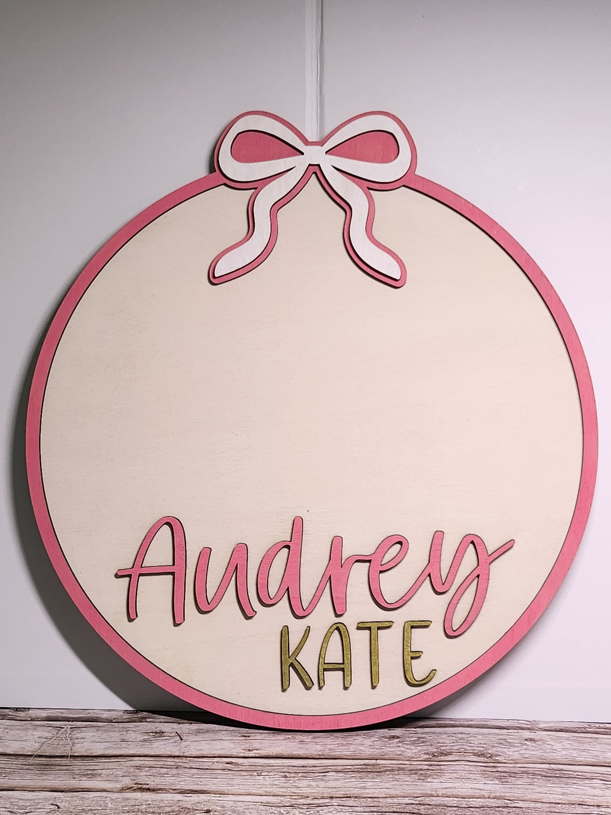 Custom Baby Sign Set – Name, Footprint, & Birth Stats-Rogue Magnolia Custom Designs