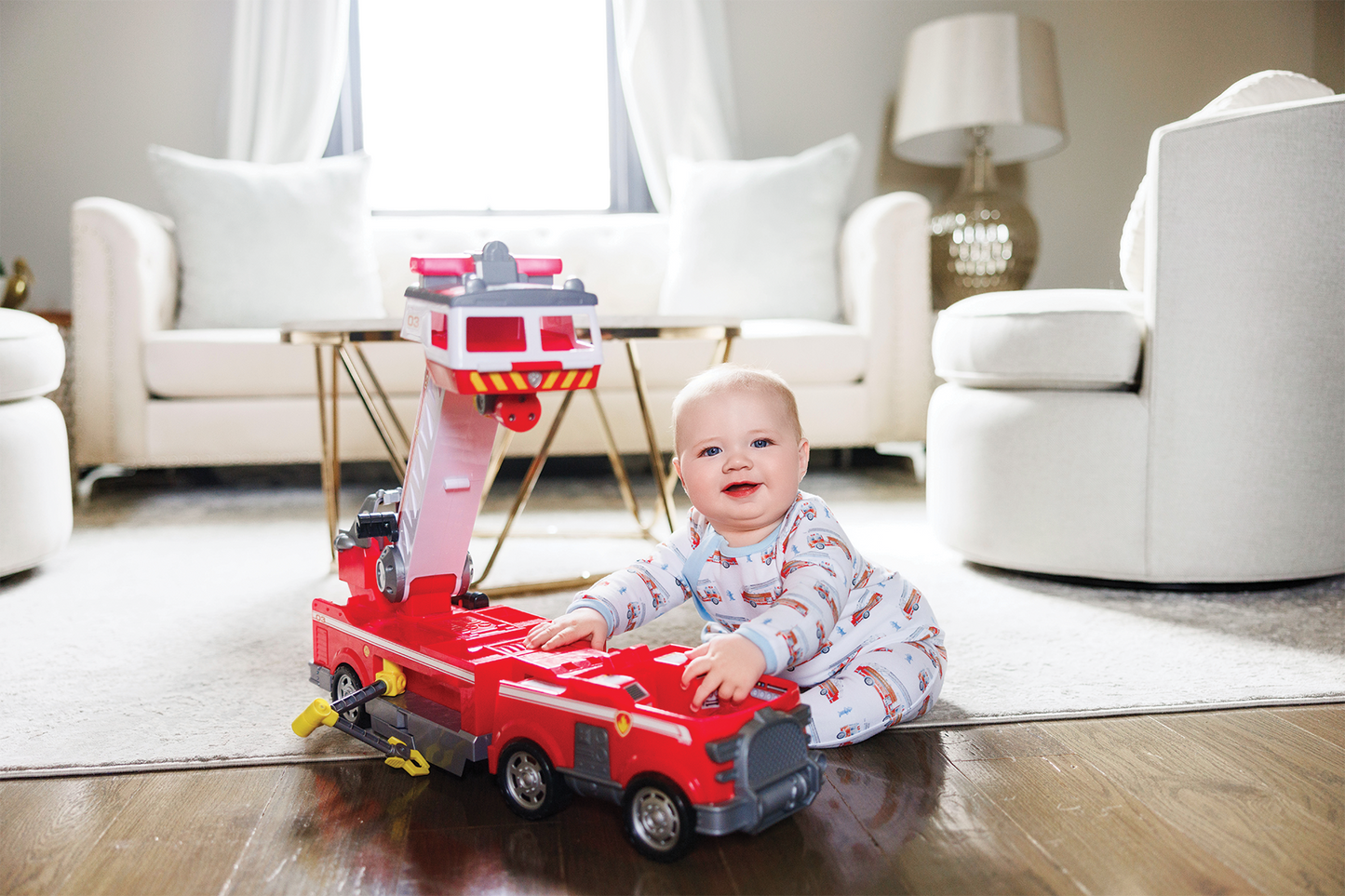 Heroes on Wheels Organic Cotton Pajama Set-Rogue Magnolia Custom Designs
