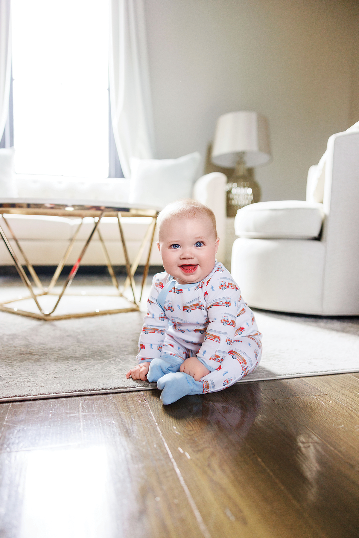 Heroes on Wheels Organic Cotton Pajama Set-Rogue Magnolia Custom Designs