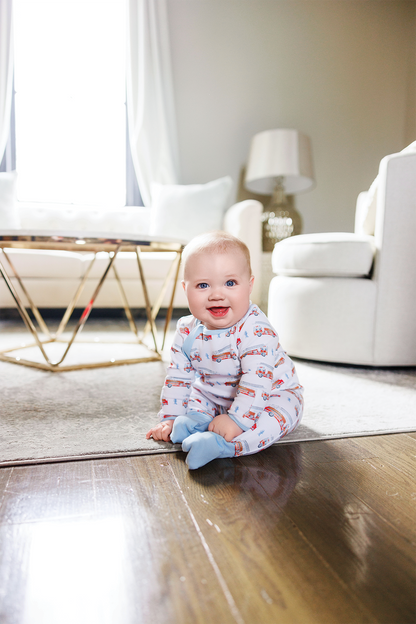Heroes on Wheels Organic Cotton Pajama Set-Rogue Magnolia Custom Designs