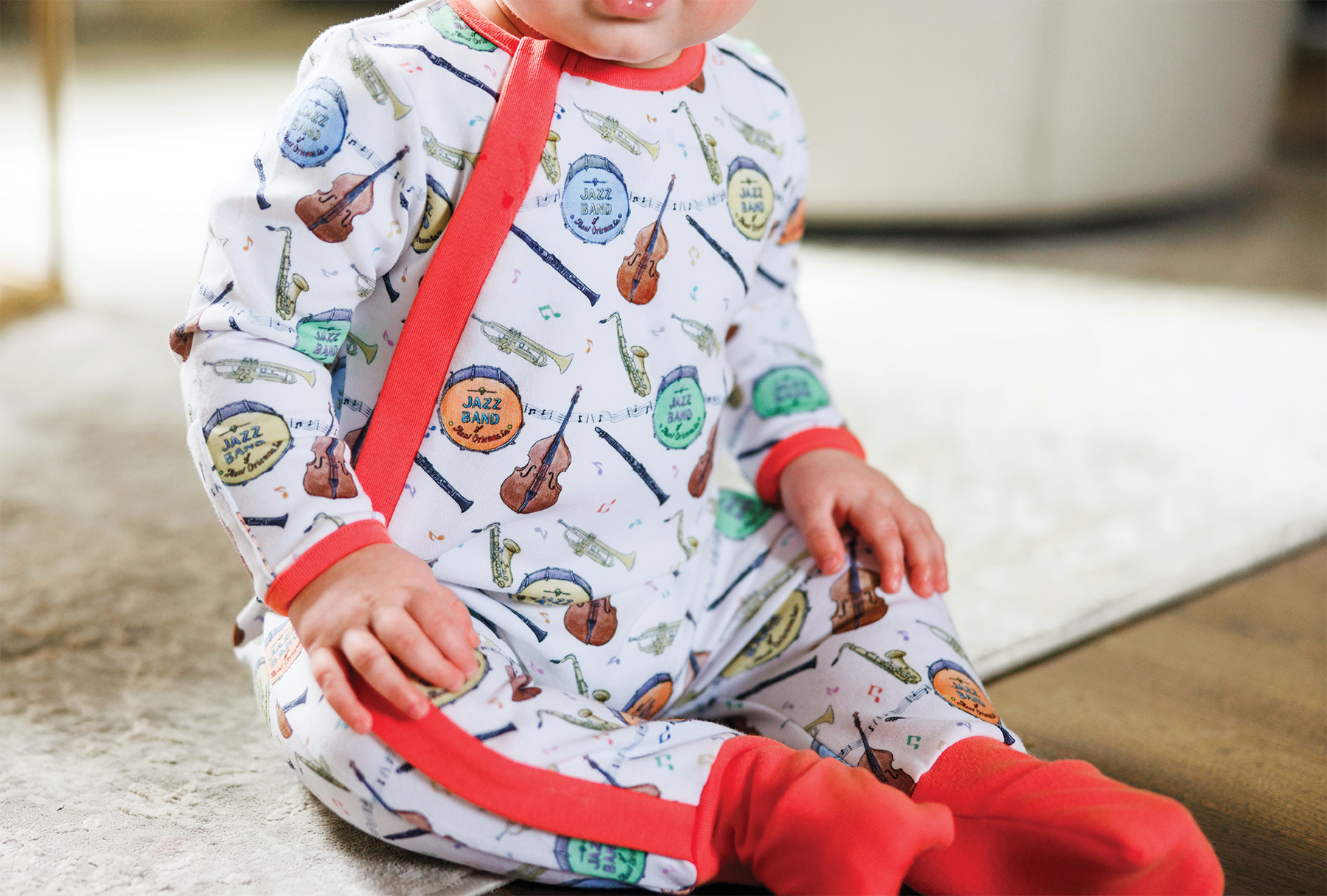 Jazz Festin' Organic Cotton Pajama Set-Rogue Magnolia Custom Designs