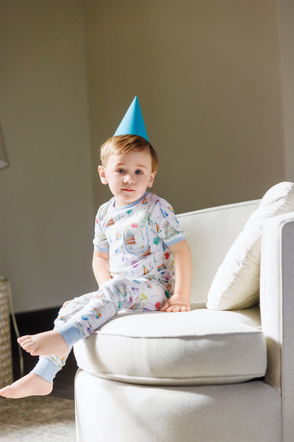 Happy Birthday Organic Cotton Pajama Set-Rogue Magnolia Custom Designs