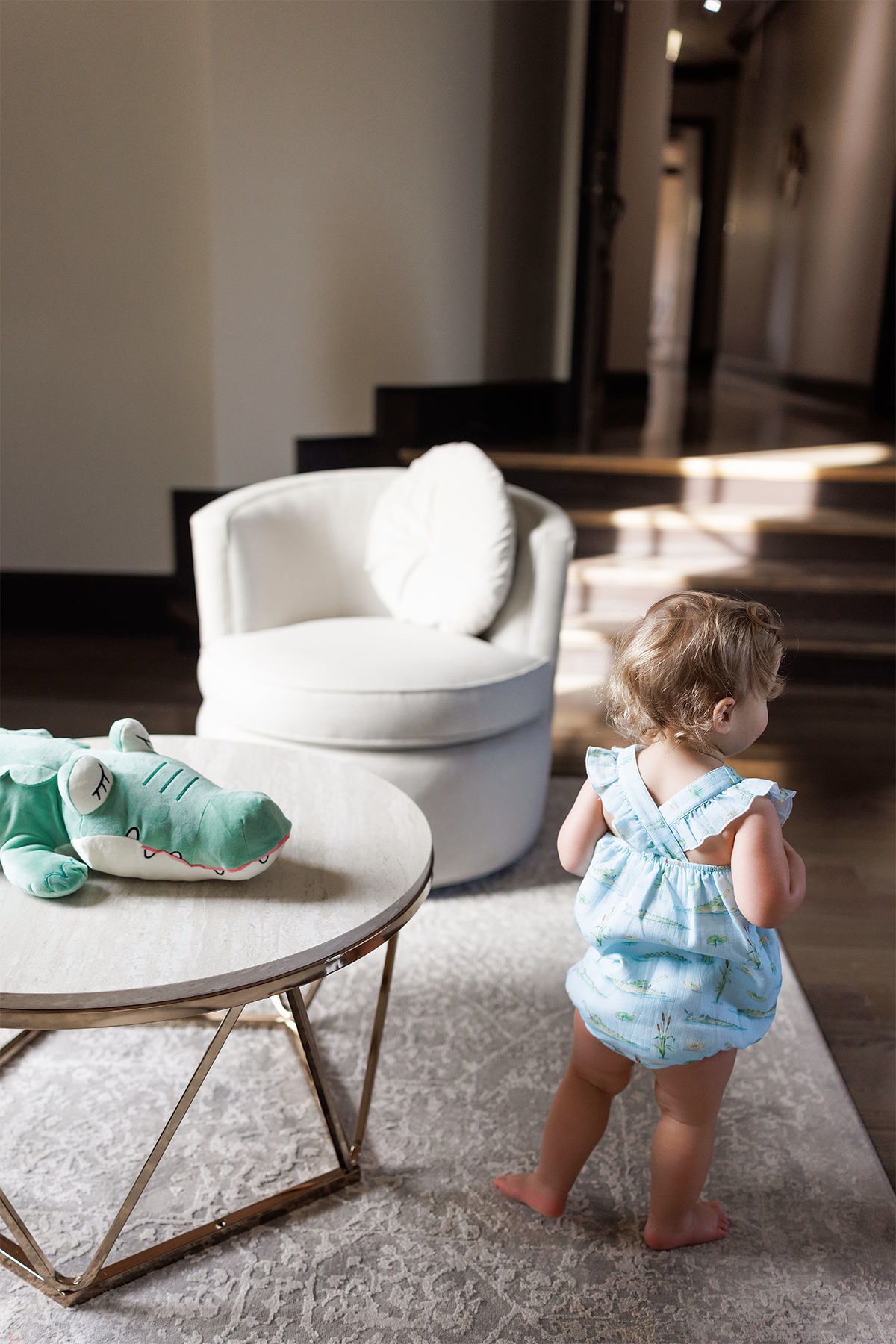 Gator Games Organic Muslin Bubble Romper-Rogue Magnolia Custom Designs