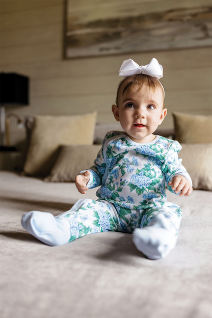 Hydrangea Heaven Organic Cotton Pajama Set-Rogue Magnolia Custom Designs