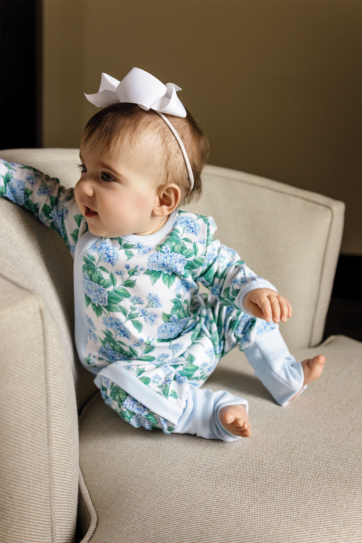 Hydrangea Heaven Organic Cotton Pajama Set-Rogue Magnolia Custom Designs