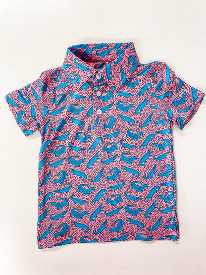 Neon Gators Polo – Boys Performance Polo Shirt