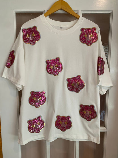 Tiger Sequin T-Shirt– Game Day Sparkle Tee