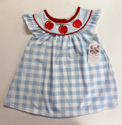 Back to School Plaid Apple