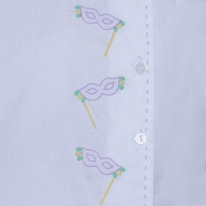 Mardi Gras Mask Diaper Set-Girl