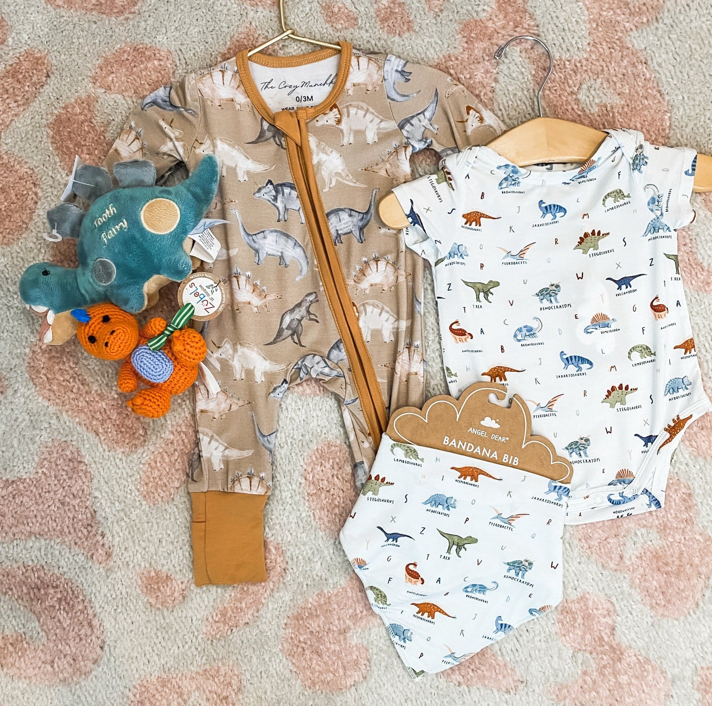 Dinosaur ABC Bandana Bib