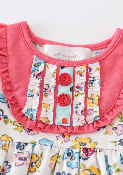 Platinum Floral Dress/Bloomer Set – Baby Girl Outfit