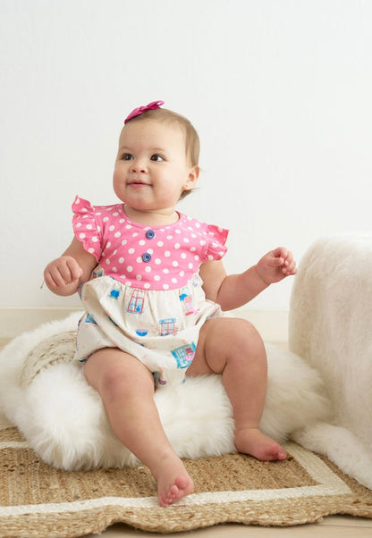 Platinum Balcony Bubble– Baby Girl Ruffle Bubble Outfit