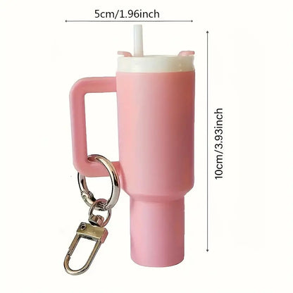 Mini Tumbler Lip Balm Holder – Personalizable Keychain Accessory-Rogue Magnolia Custom Designs