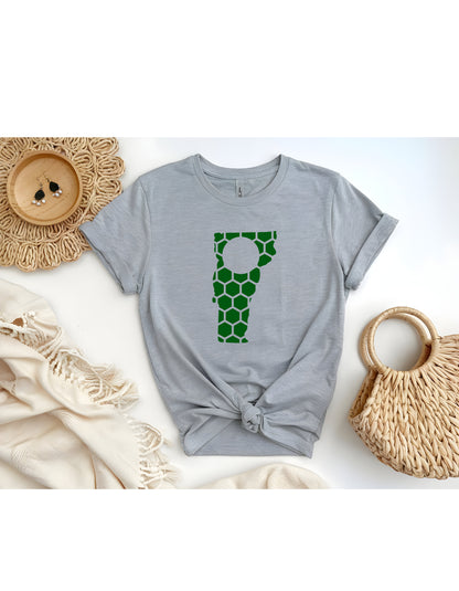 Vermont Honeycomb Crewneck T-Shirt-Rogue Magnolia Custom Designs