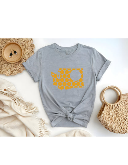 Washington Honeycomb Crewneck T-Shirt-Rogue Magnolia Custom Designs
