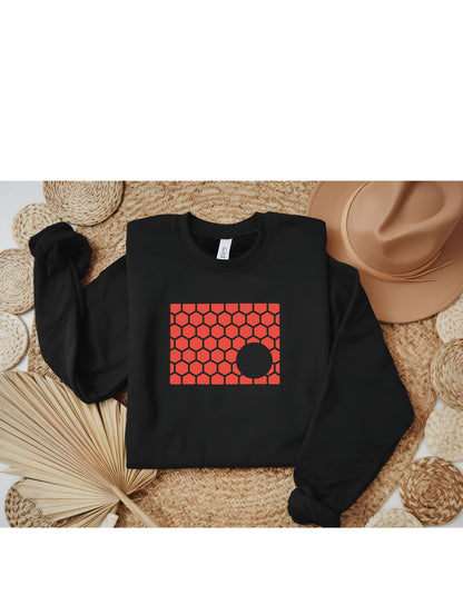 Colorado Honeycomb Monogrammed Sweatshirt-Rogue Magnolia Custom Designs