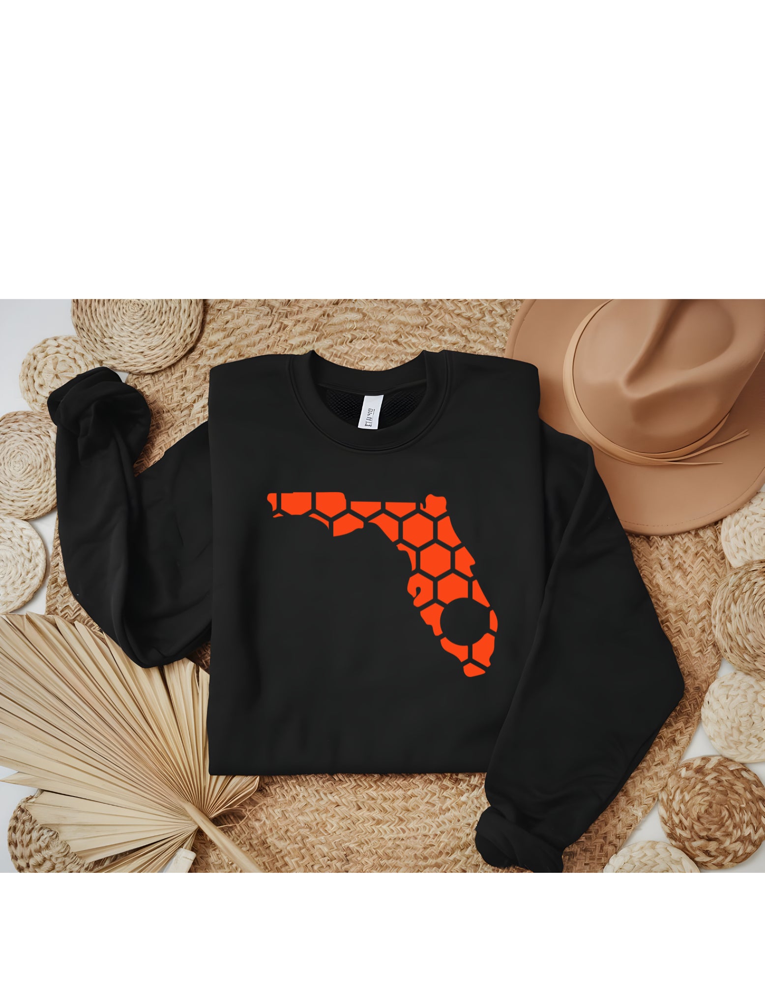 Florida Honeycomb Monogrammed Sweatshirt-Rogue Magnolia Custom Designs