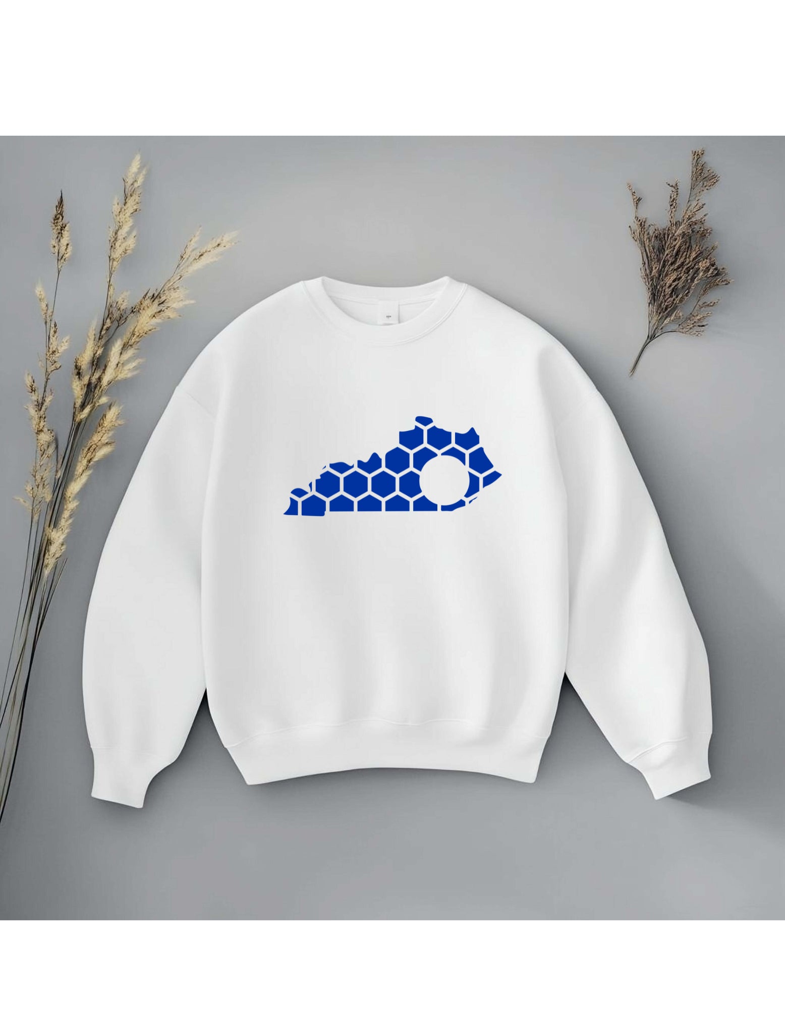 Kentucky Honeycomb Monogrammed Sweatshirt-Rogue Magnolia Custom Designs