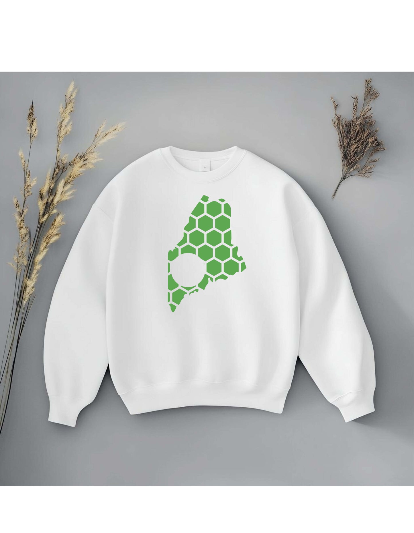 Maine Honeycomb Monogrammed Sweatshirt-Rogue Magnolia Custom Designs