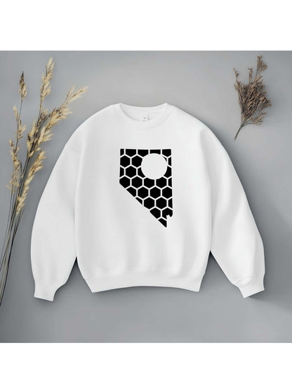 Nevada Honeycomb Monogrammed Sweatshirt-Rogue Magnolia Custom Designs
