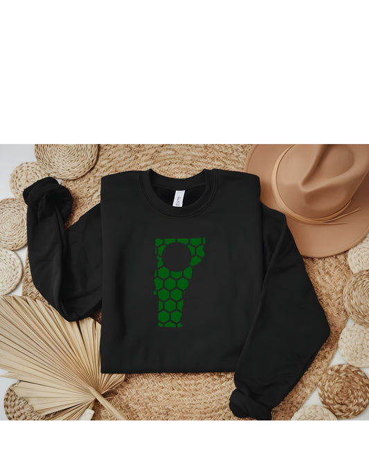 Vermont Honeycomb Monogrammed Sweatshirt-Rogue Magnolia Custom Designs
