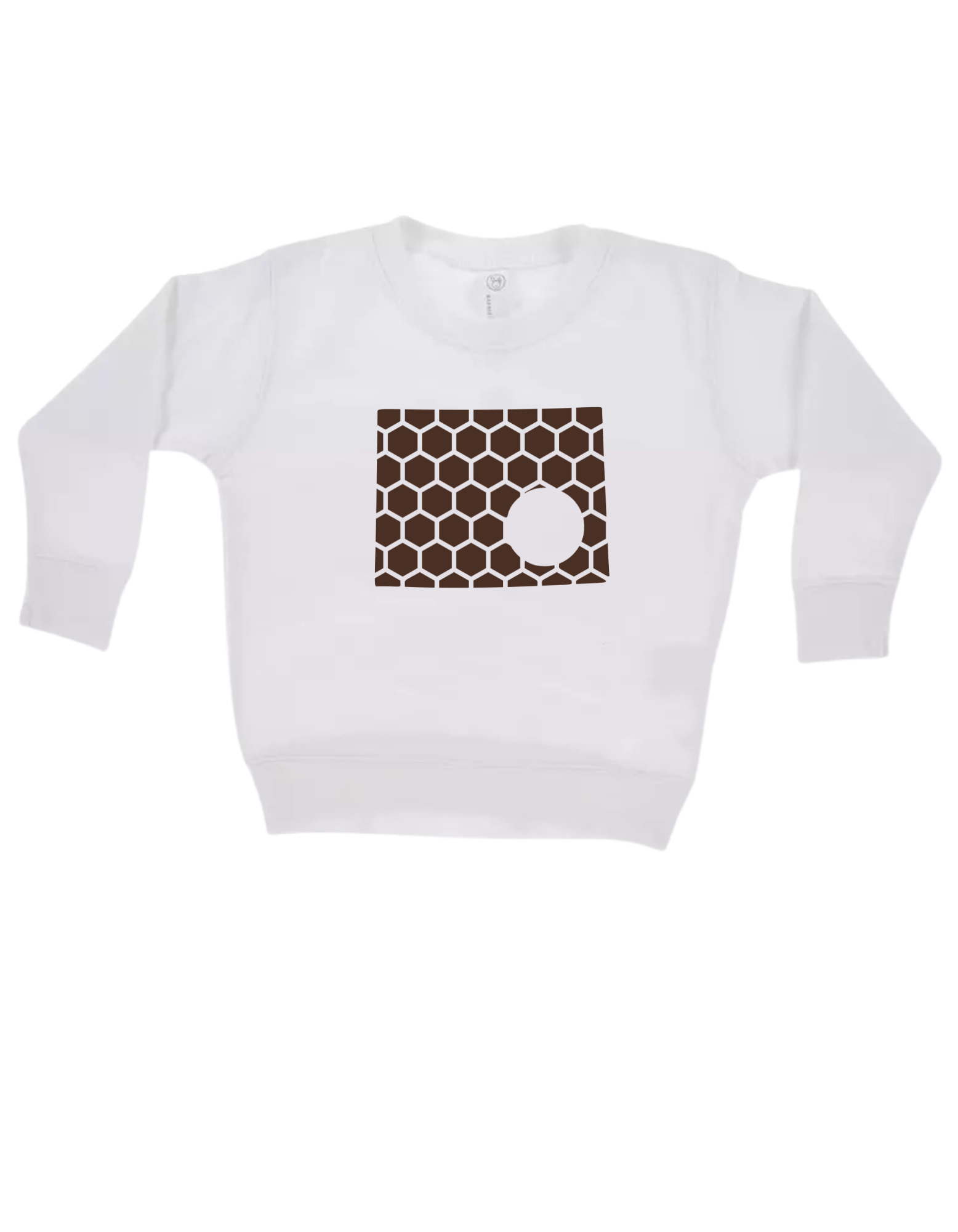 Wyoming Honeycomb Monogrammed Sweatshirt-Rogue Magnolia Custom Designs