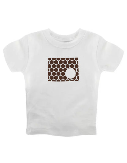 Wyoming Honeycomb Crewneck T-Shirt-Rogue Magnolia Custom Designs