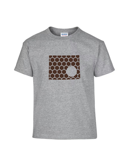 Wyoming Honeycomb Crewneck T-Shirt-Rogue Magnolia Custom Designs