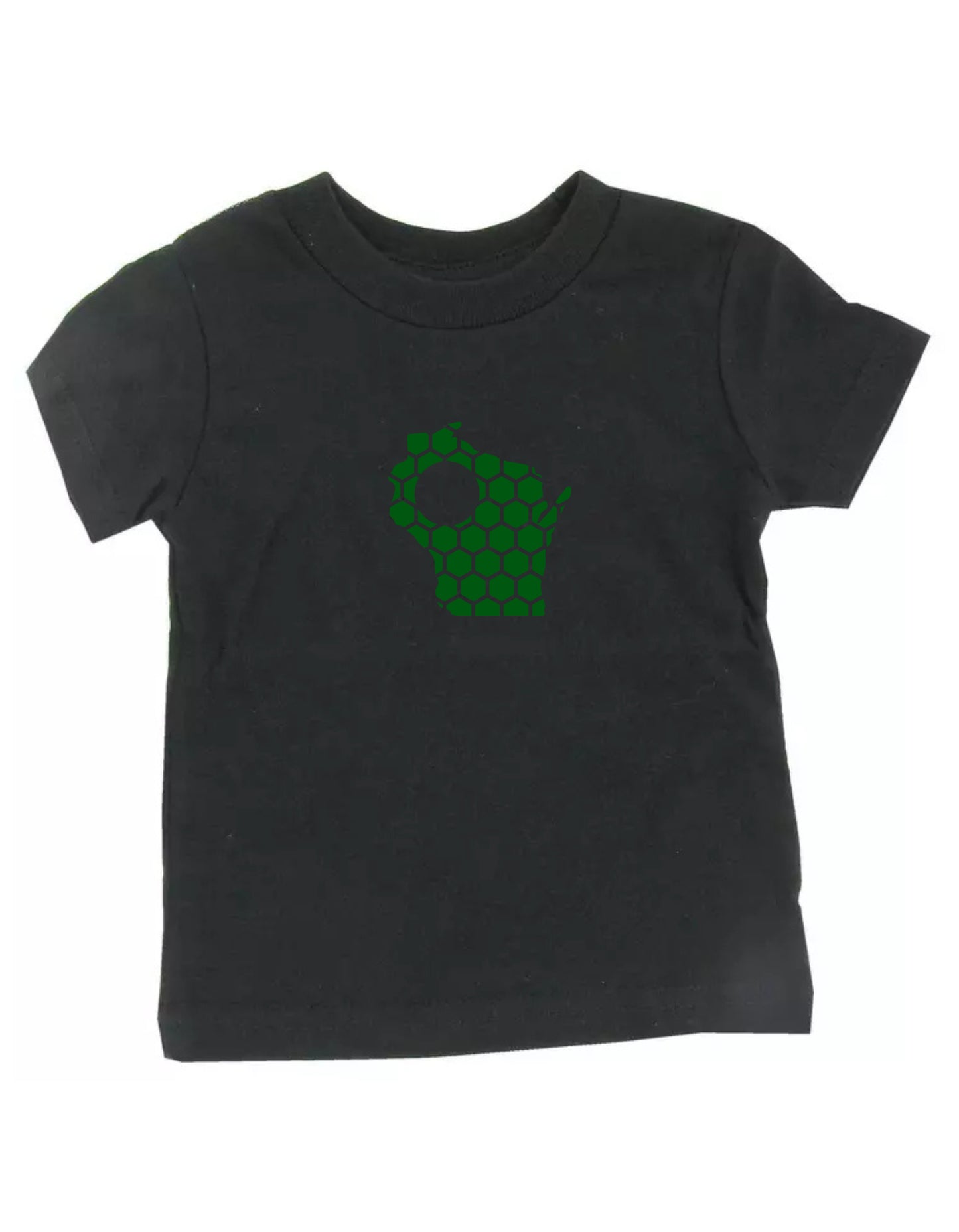 Wisconsin Honeycomb Crewneck T-Shirt-Rogue Magnolia Custom Designs