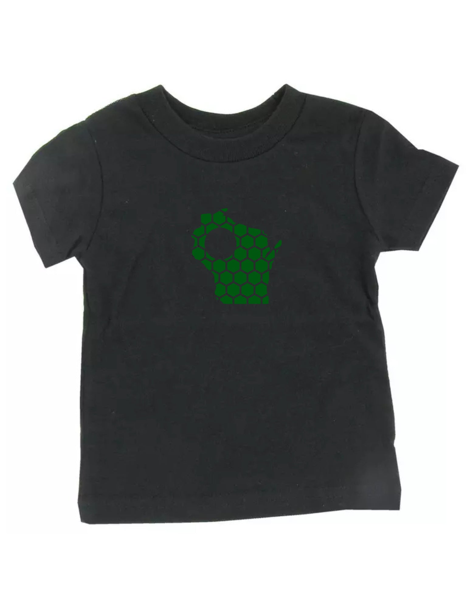Wisconsin Honeycomb Crewneck T-Shirt-Rogue Magnolia Custom Designs