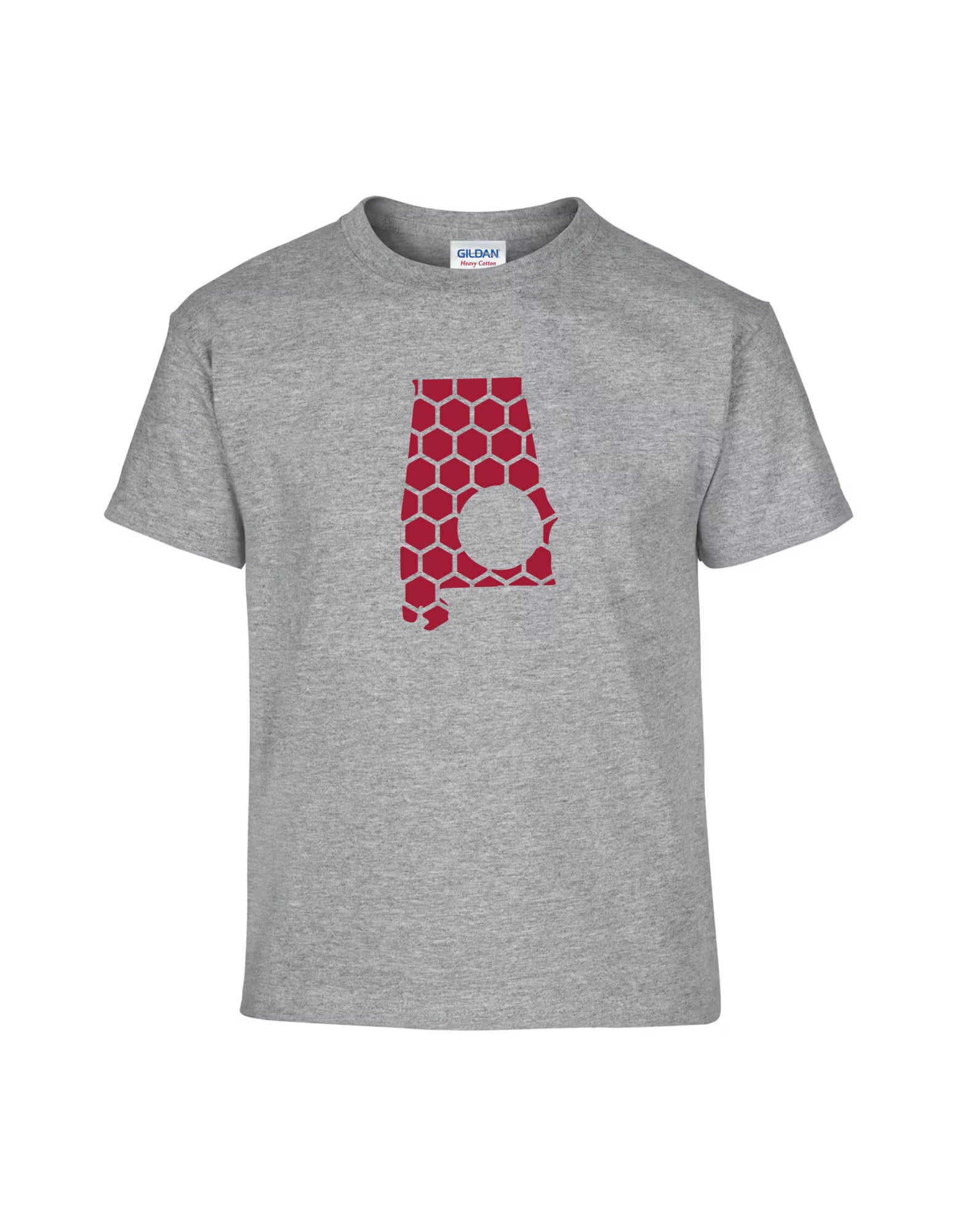 Alabama Honeycomb Crewneck T-Shirt-Rogue Magnolia Custom Designs