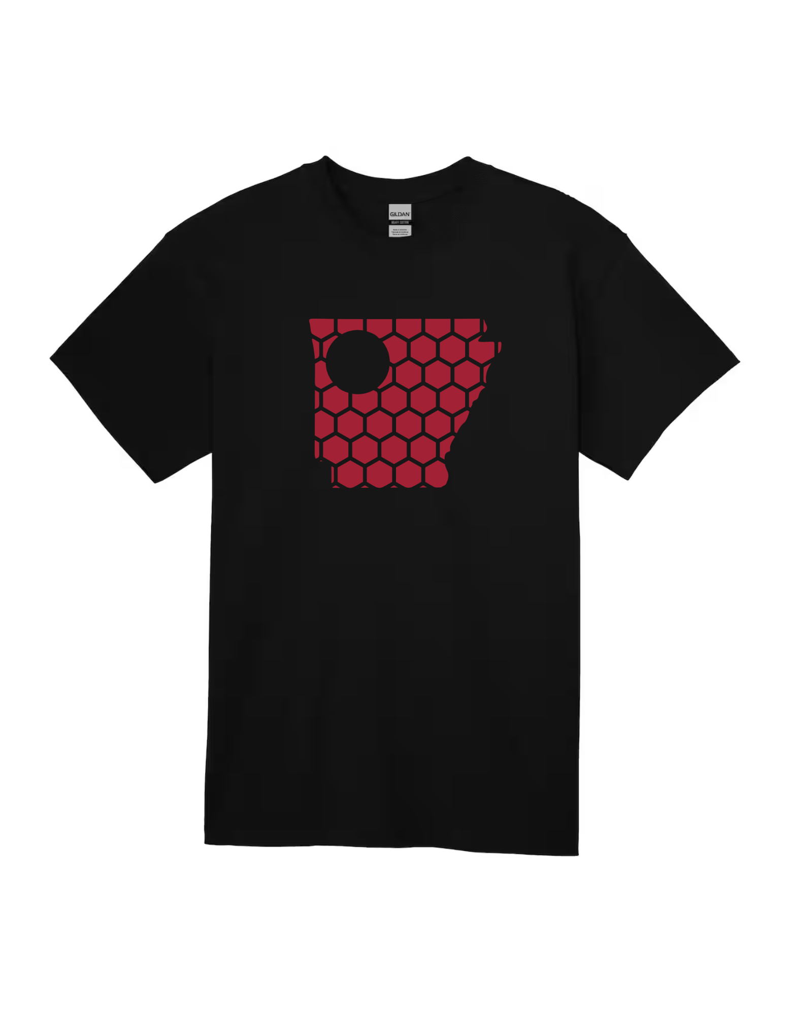 Arkansas Honeycomb Crewneck T-Shirt-Rogue Magnolia Custom Designs