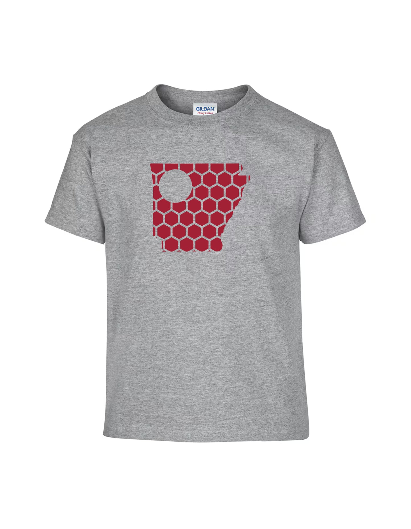 Arkansas Honeycomb Crewneck T-Shirt-Rogue Magnolia Custom Designs