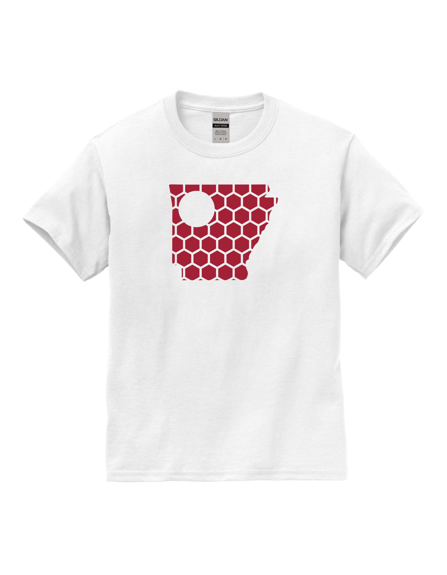 Arkansas Honeycomb Crewneck T-Shirt-Rogue Magnolia Custom Designs