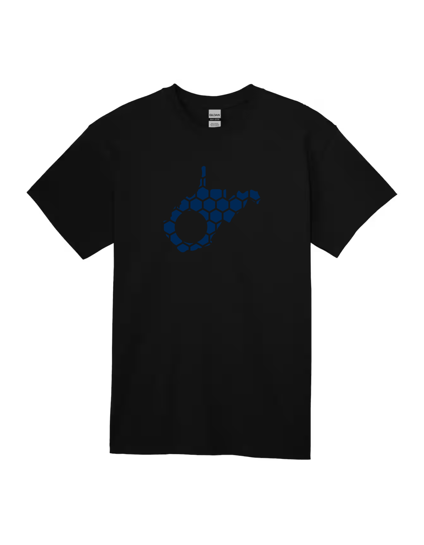 West Virginia Honeycomb Crewneck T-Shirt-Rogue Magnolia Custom Designs