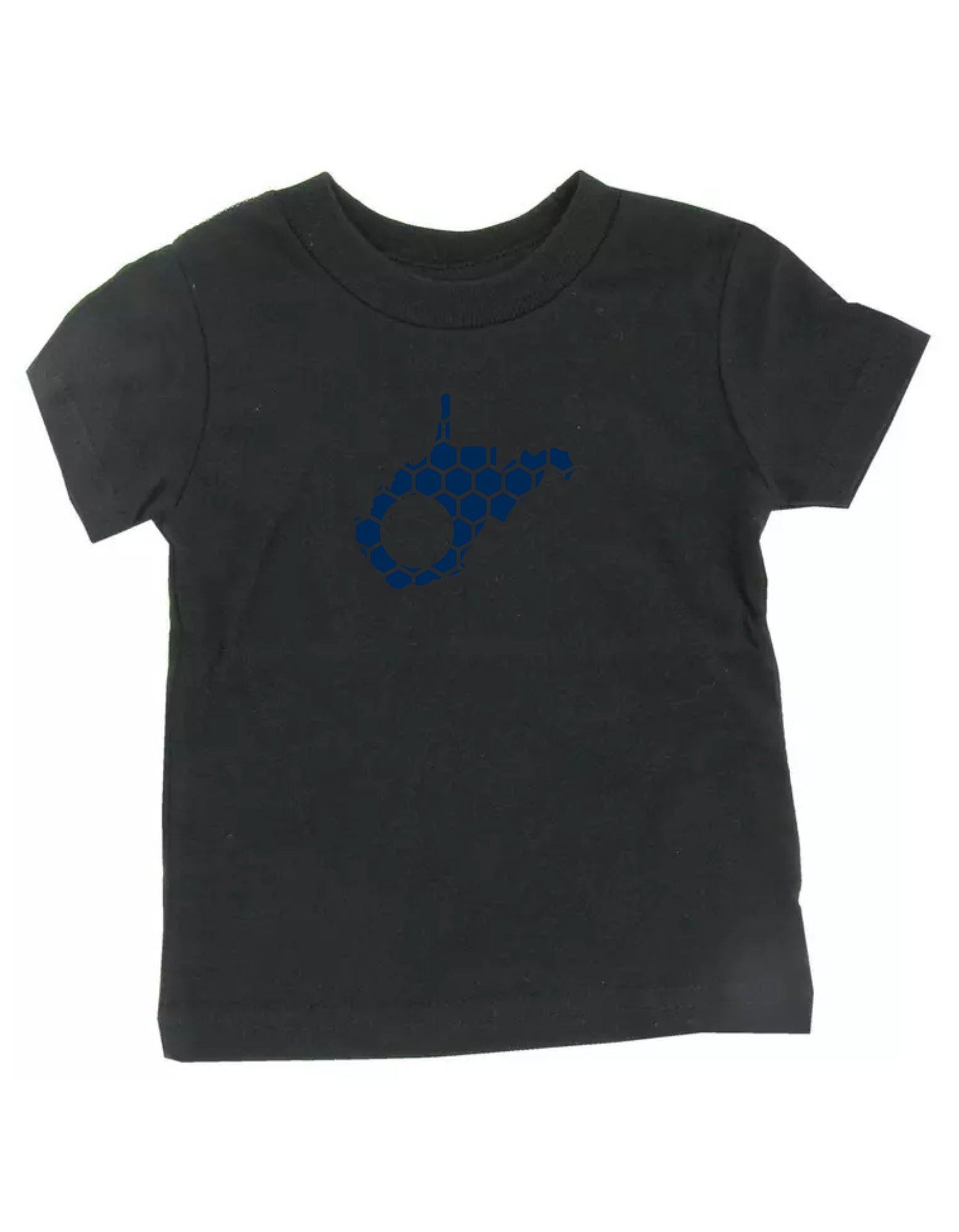 West Virginia Honeycomb Crewneck T-Shirt-Rogue Magnolia Custom Designs